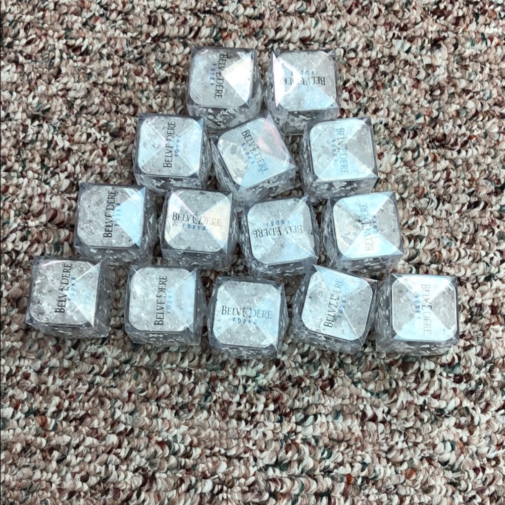 Belvedere vodka light up mock ice cubes